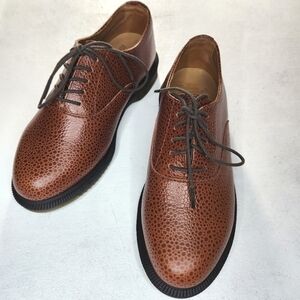 Dr. Martens Women's Bennet Chestnut Coastal Leather Oxford Shoes Size 6